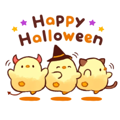halloween, soft cute, halloween in pucin, süße halloween, happy halloween