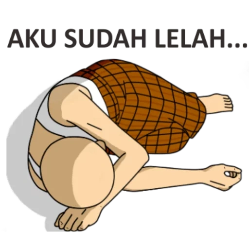 anime, meme lucu, balasana berpose, jaringan kartun, pose joga