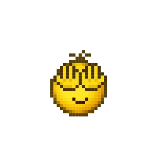 smiley, le visage souriant de kolobka, smiley, emoticônes, le visage souriant de kolobka pixel