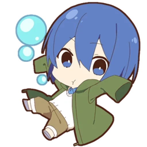 chibi, kaito, otaku junge, little otaku, rei ayanami chibi