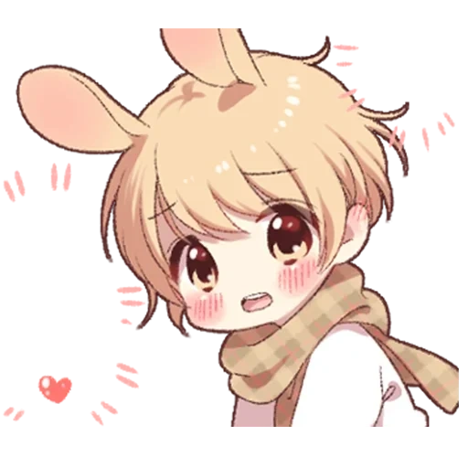 chibi, image, kun bunny, shota kun bunny, bunes de garçons d'anime