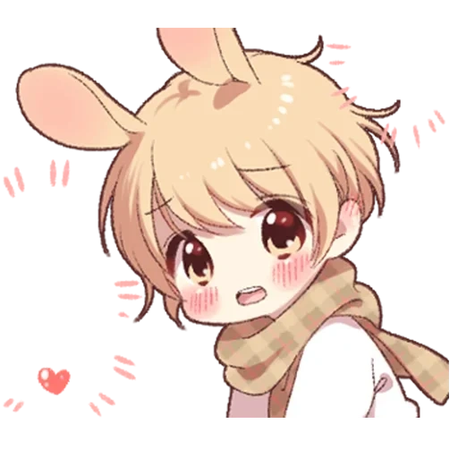 chibi, bild, kun bunny, shota kun bunny, jungen hasen des anime