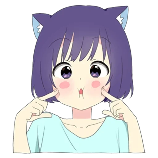 catgirl, hari penyakit dalam, anime nico, anime yang lucu, anime hari yang lucu