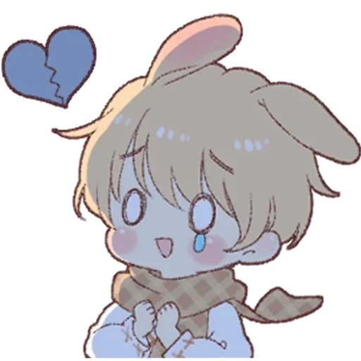 chibi, chibiki, bild, art chibi, shota kun bunny