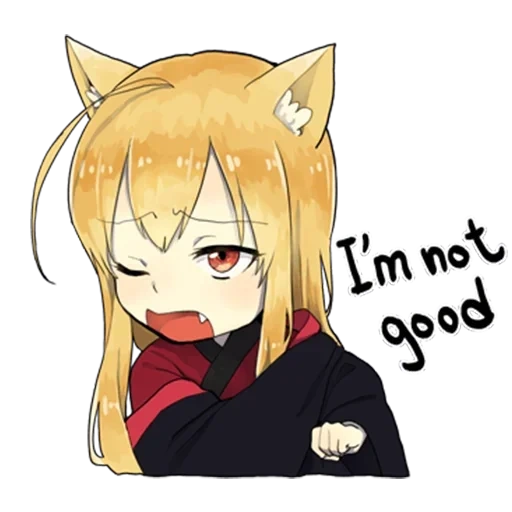 hari, chibi, hari penyakit dalam, little fox kitsune, pola anime yang lucu