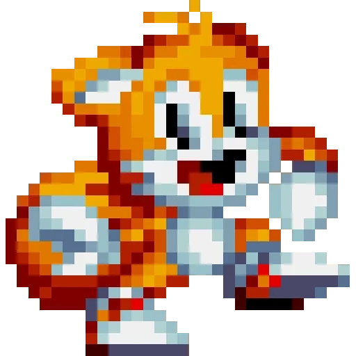 sonic mania, соник мания тейлз, соник мания спрайты тейлза, классический тейлз пиксельный