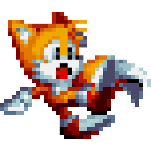 sonic mania, sonic 2 тейлз, соник мания тейлз, спрайты соник мания тейлз, классический тейлз пиксельный