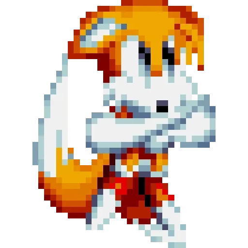 schwänze, tales pixel, sonic tails pixel, schwänze in sonic 1 sprite, sonic taleza merchia