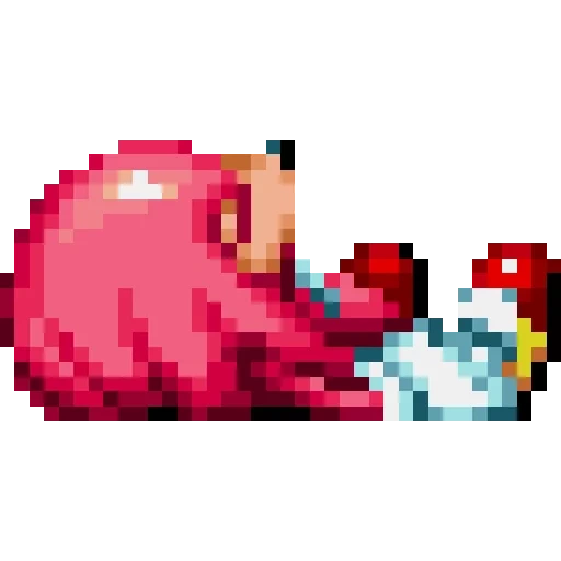 the eye of the terraria, pink pixel cat, kirby 100 100 pixels, pixel art kirby animation, flying pixel monster