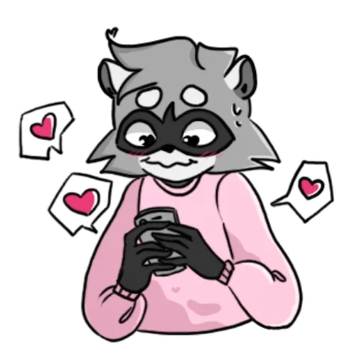 raccoon, emoji