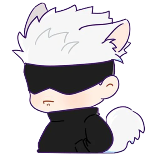 телеграм стикеры jujutsu kaisen, telegram sticker, jujutsu kaisen, годжо сатору чиби, stiker