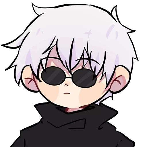 gojo satoru chibi, чиби канеки кен, jujutsu kaisen, чиби канеки, персонажи аниме