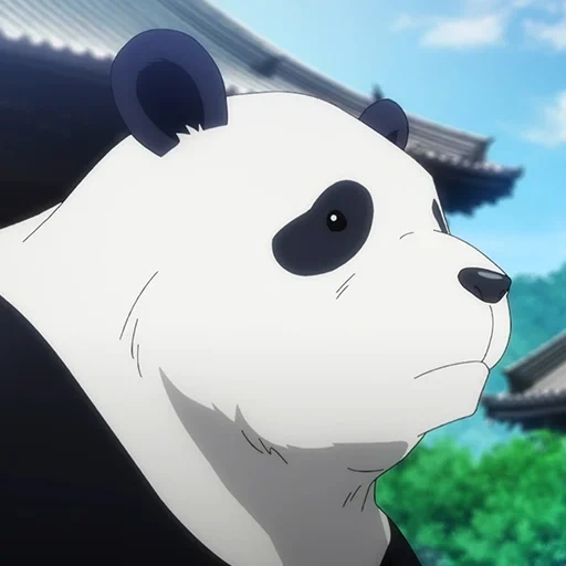 jujutsu, anime panda, yuji itadori, jujutsu kaisen, panda de anime de guerra mágica