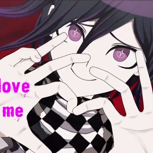 figure, anime girl, personnages d'anime, its mi kokichi oma, patterns d'anime mignons