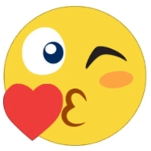 smile kiss, emoji kiss, emoji kiss, smiley kiss, simple kiss of the smiley