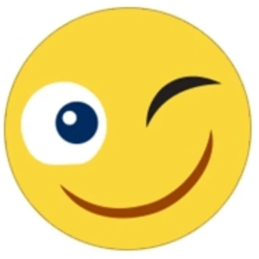 smiley, the emoticons are small, smiley is transparent, winking smiley, smiley winking weiber