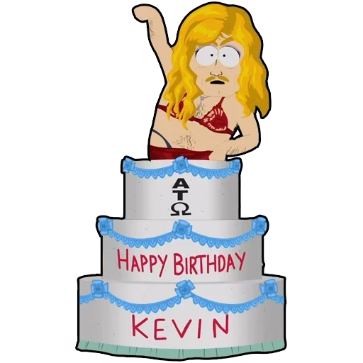 торт, южный парк, торт день рождения, рисунок день рождения, оригинальные торты день рождения мужчине
