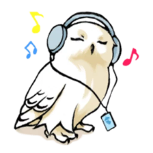 human, owl's podcast, cute drawings, light drawings are light, prints ld music