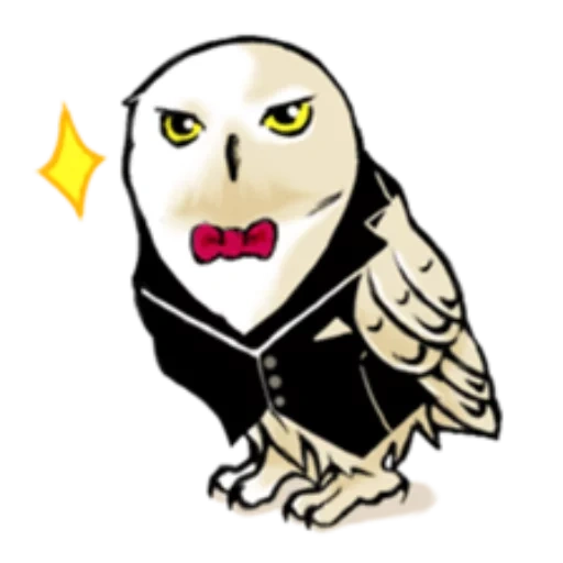 owl, owl sophia, sych cartoon, harry potter owl, harry potter owl slytherin