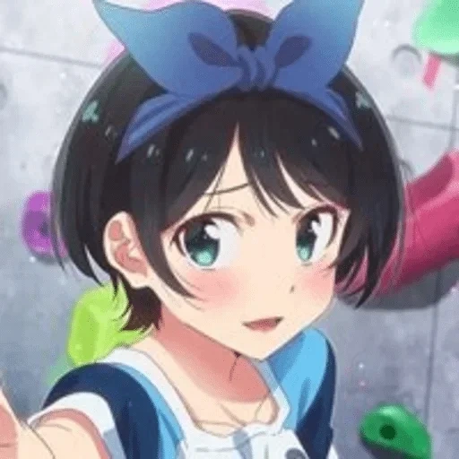 menina anime, menina anime, papel de animação, animação ruka sarashina, okarishimasu sarashina