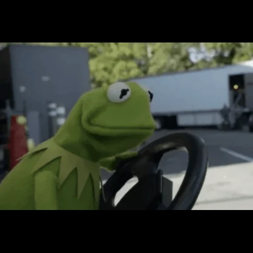 kermit, кермит, кадр фильма, лягушонок кермит, лягушонок кермит за рулем