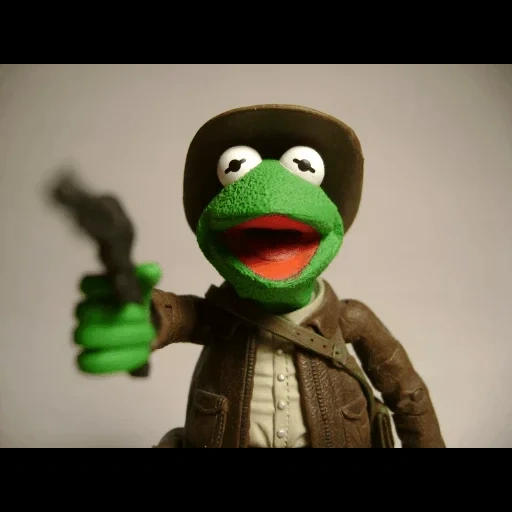 kermit, toys, muppet show, comet the frog, frog comet machine