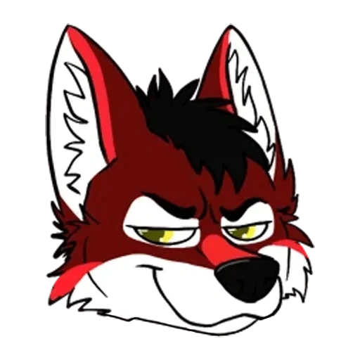 the fox, anime, bad fox, wolf red