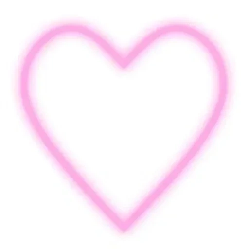 сердце, неон сердце, розовые сердца, цветное сердце, сердце прозрачное