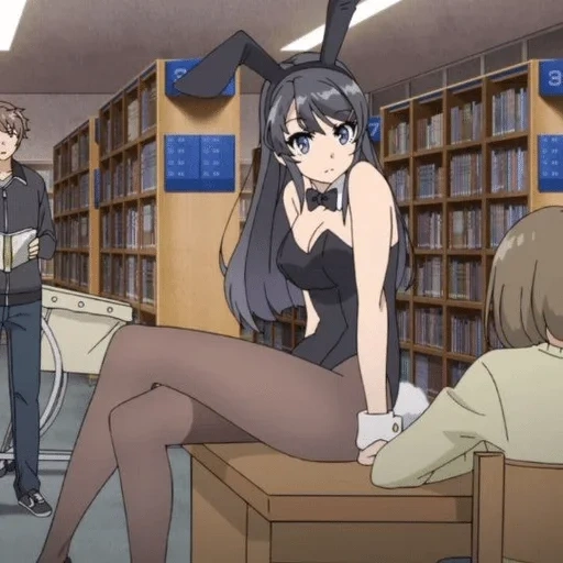 anime girl, karakter anime, seishun buta yarou, seishun buta yarou wa bunny, anime saishun butaya rova rabbit