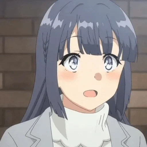 personnages d'anime, syko makinohara, shoko makinohara est un adulte, seishun butu wa yumemiru, seishon buta yarou seko makinohara