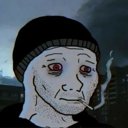 wojak, мальчик, soundcloud, wojak doomer, doomer background without face