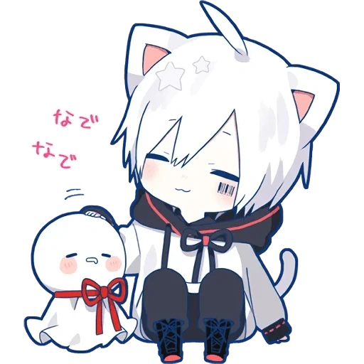 мафумафу чиби, mafumafu neko, mafumafu чиби, mafumafu chibi, mafumafu чиби без фона