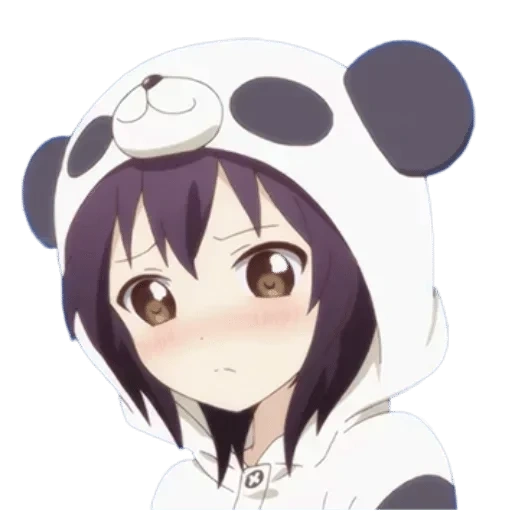 панда аниме, панда девушка, юи фунами панда, аниме девушка панда, девочка костюме панды