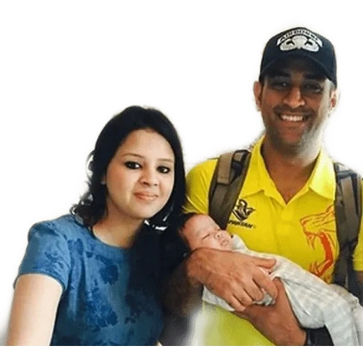 india, dhoni, ms dhoni, su hija, m.s.dhoni y esposa