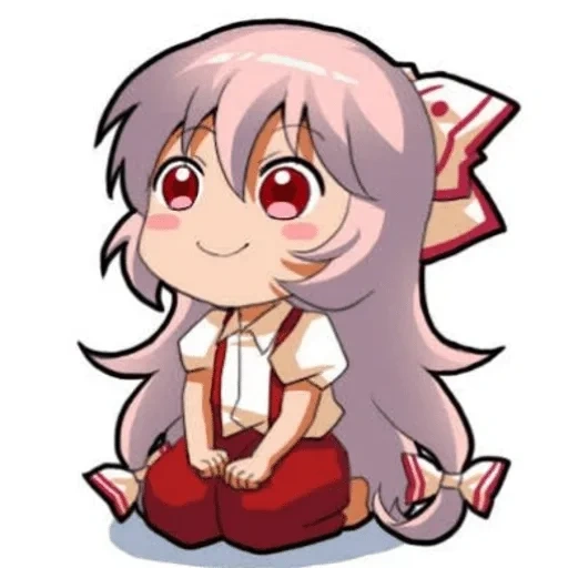 mokou, аниме смайлы, emoting mokou, touhou project, fujiwara no mokou