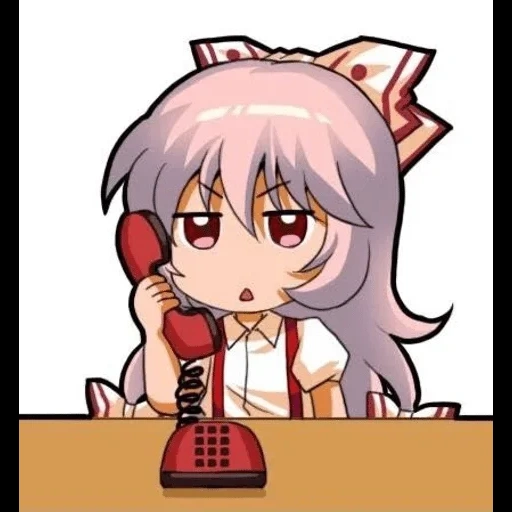 аниме смайлы, emoting mokou, touhou эмодзи, touhou project, fujiwara no mokou