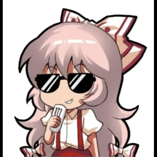 mokou, emoting mokou, mokou fujiwara, you re not alone, тохо мем экстра лунатик