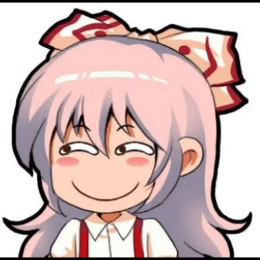 mokou, аниме эмодзи, аниме смайлики, touhou project, эмодзи дискорда аниме