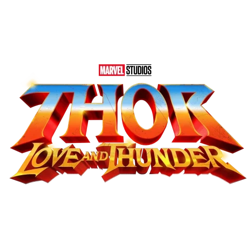 marvel comics, marvel studios, thor love and thunder, thor 4 love and thunder, thor love and thunder logo