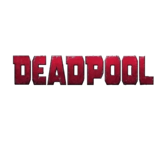 deadpool logo, дэдпул надпись, дэдпул логотип, deadpool 2 logo, deadpool логотип фильма