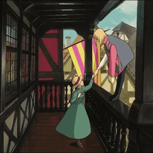 transportburg, wanderburg, garten eleganter worte, das wandelnde schloss des anime, wanderburg cartoon 2004