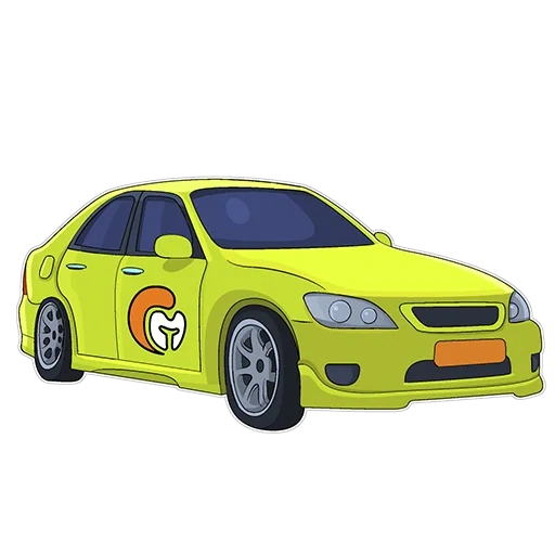 automobile, taxi, machine drawing children, subaru impreza scooby-doo, mitsubishi lancer evolution 1:32