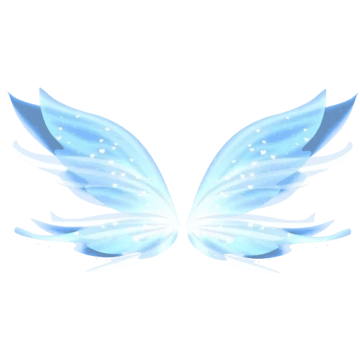 фея крылья, бабочка синяя, крылья феи голубые, крылья прозрачном фоне, крылья феи прозрачном фоне