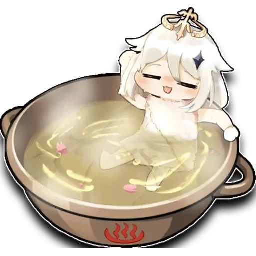 anime makanan, hieroglyphs, ramen anime kaguya, kopi chibi mafumafu, dampak konsumen genshin