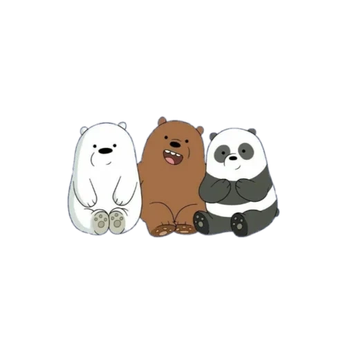 bare bears, панда медведь, вся правда о медведях, обычные медведи постер, ice bear we bare bears