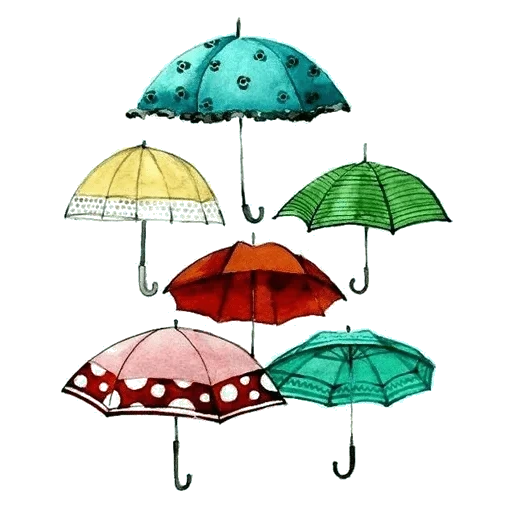 зонтик детский, детские зонтики, красивые зонтики, зонтик скрапбукинг, разноцветные зонтики