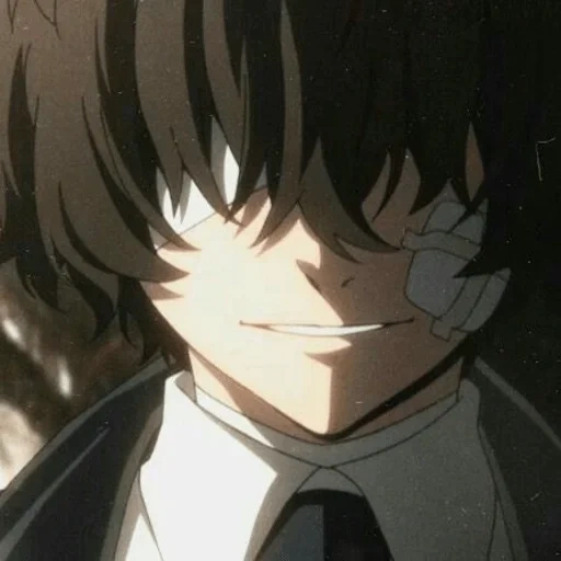 dazai, osamu dadzai, dazai grin, bungou stray dogs, dazai osamu anime