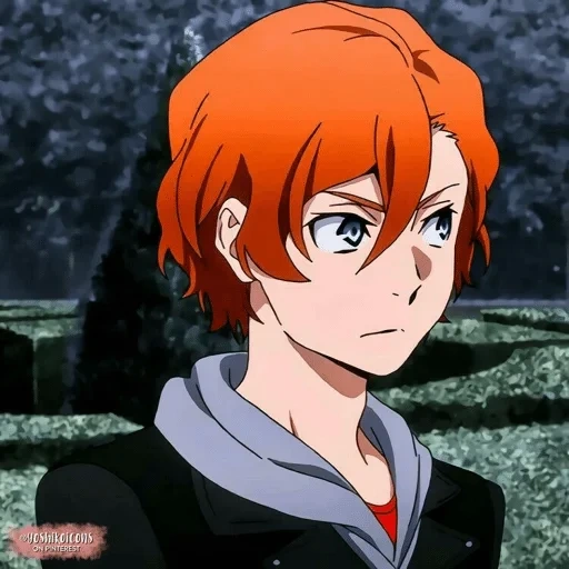 chuya nakahara, garoto de anime, personagens de anime, carro escolar de capturas de tela, chuya nakahara great stray dogs