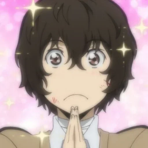 dazai, dadzai, osamu dadzai, dadzai osamu vp, bingkai imut dadzai osamu