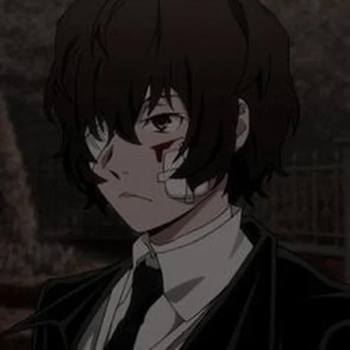 dazai, dadzai, osamu dadzai, de perros callejeros, anime dazai osamu